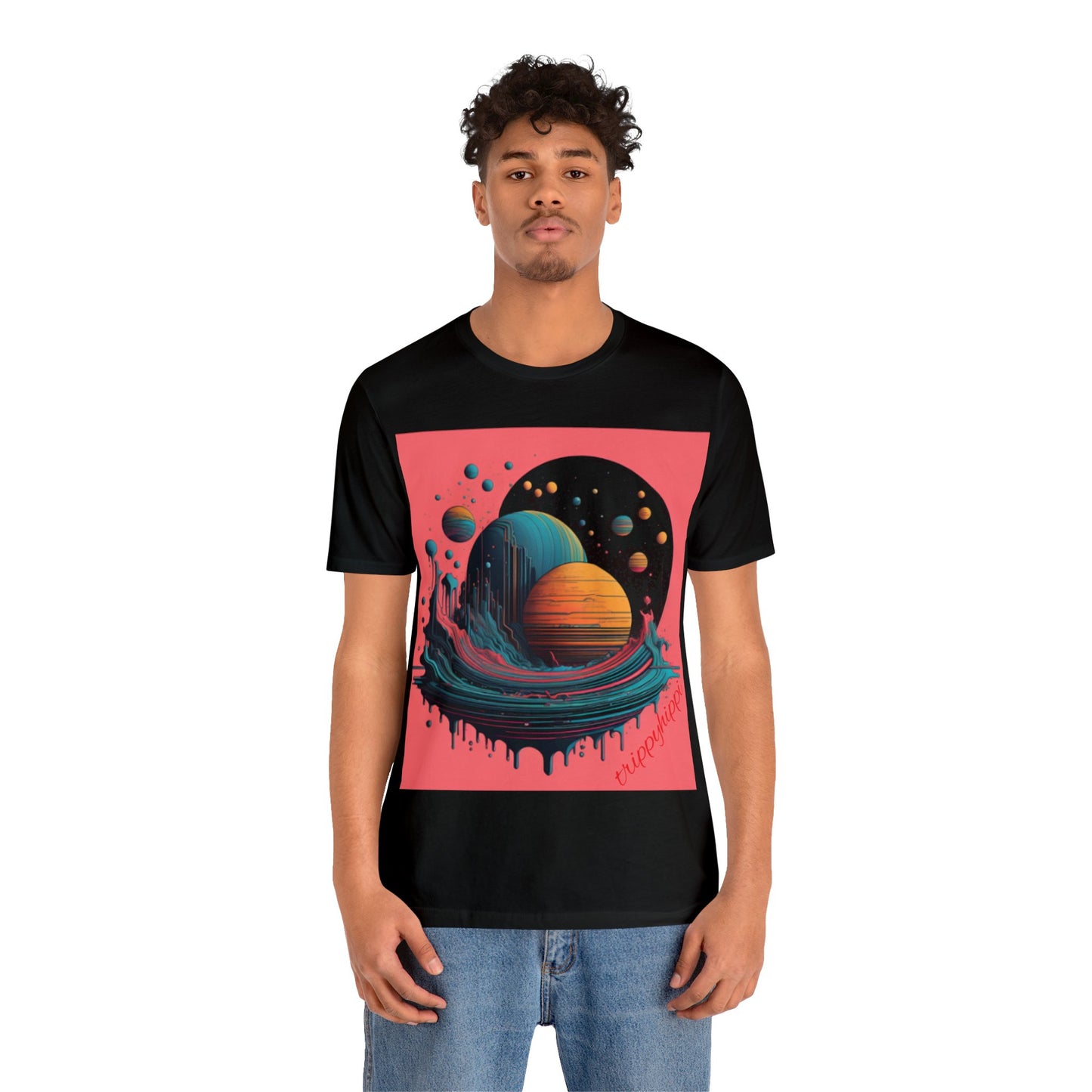 glitchy planet Short Sleeve Tee