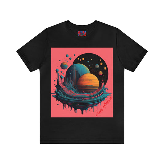 glitchy planet Short Sleeve Tee