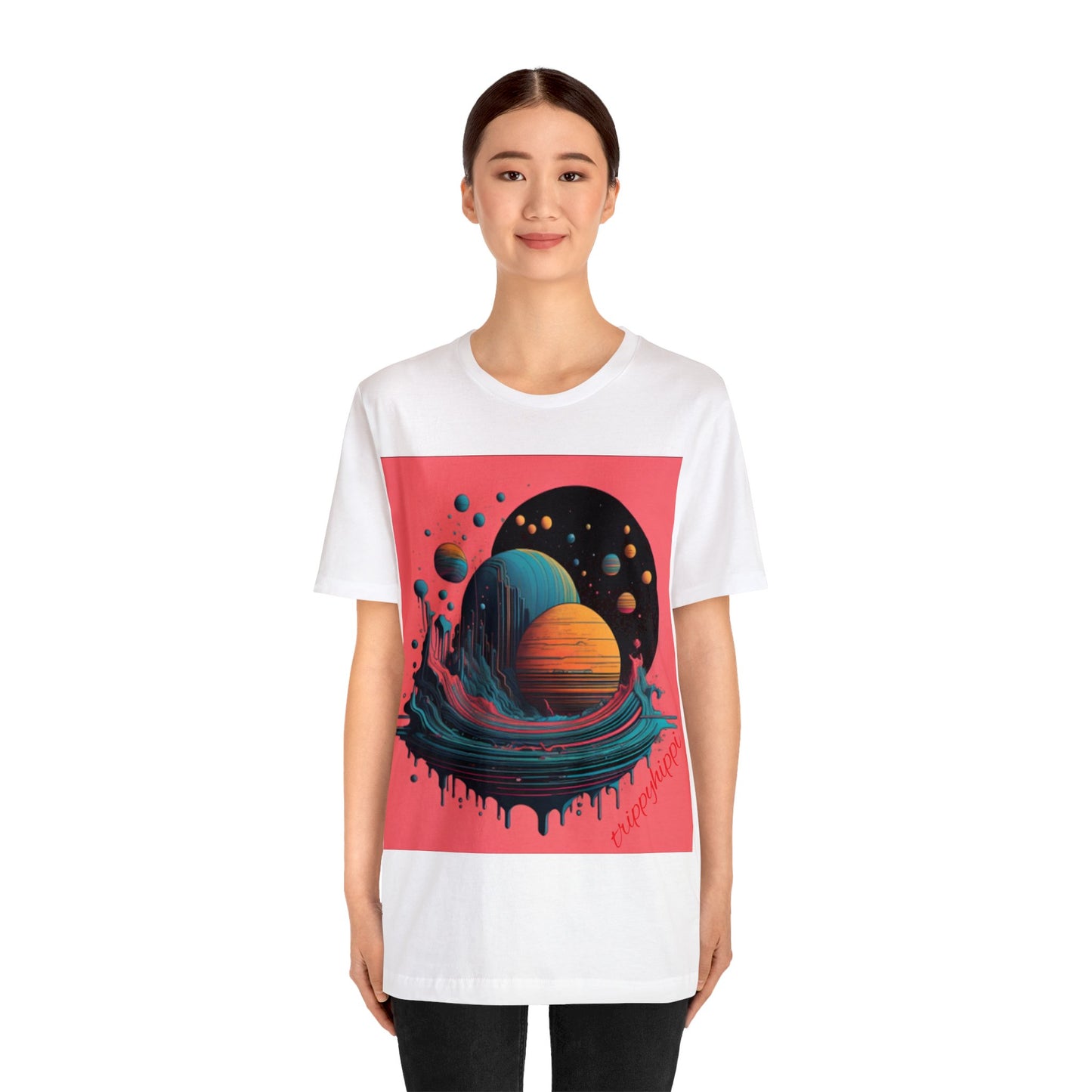 glitchy planet Short Sleeve Tee