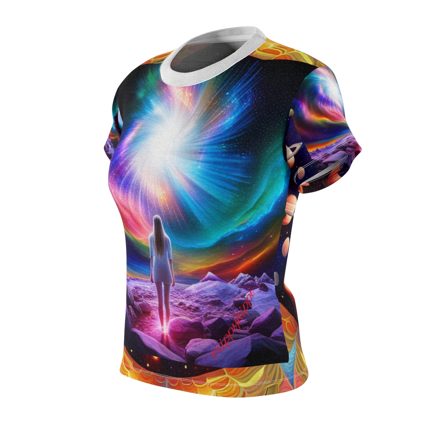 trippy hippi space Women's tee