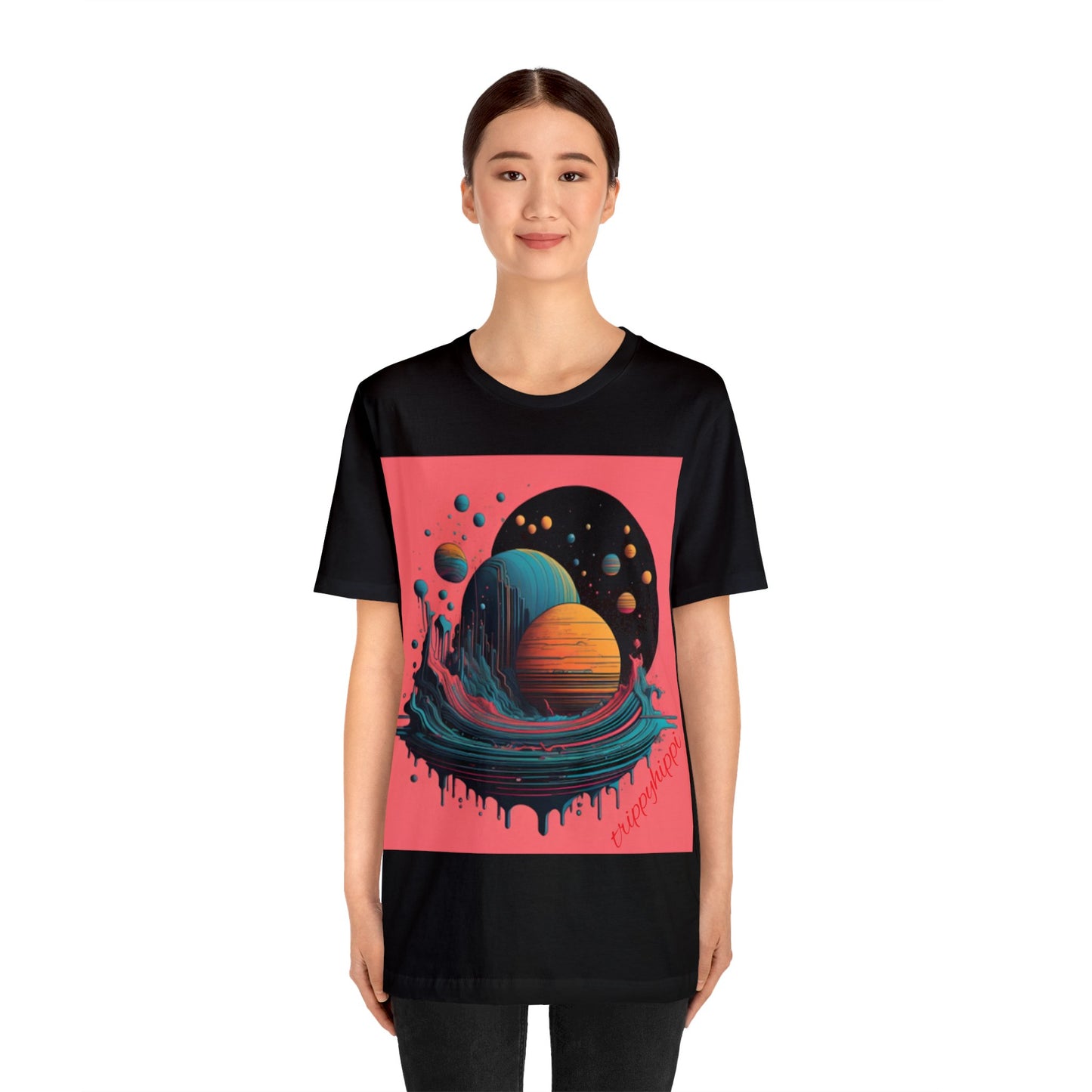 glitchy planet Short Sleeve Tee